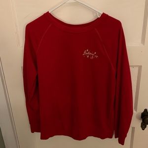 Sweatshirt that says “believe it”